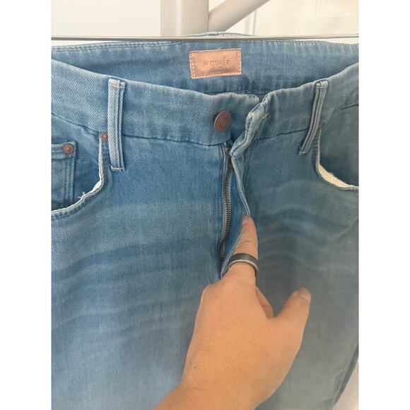 Mother The Looker Ankle Fray Jeans Hold My Hand Size 32 - Picture 2 of 11